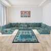 Spirit Home Interiors  Nine Seater Ushaped Modular Bohemian Arabic Style Majlis Floor Sofa Set