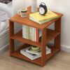JJZXD Mini Simple Modern Bedstand Wood Night Table Living Room Bedside Cabinet Bedroom Nightstand Storage Cabinet Home Furniture Color  C