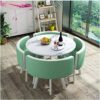 JUAN Office Reception Room Table Conversation Table Set Dining Table and Chair Combination Modern Design Leisure Table 80cm Marble Round Table Si