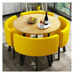 Office Business Hotel Lobby Dining Table Set Office Table and Chair Set Reception Room Table Office Reception Round Table Simple Kitchen Dining T