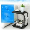 CHYSP Tea Table Side End Table for Office Coffee Table Magazine Shelf Small Table Movable Living Room Bedroom Furniture