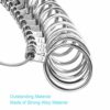 Ring Sizer Measuring Tool, 27 PCS Premium Ring Measurement Tool, US Ring Size 0-13 with Half Size, 1 PCS Finger Ring Sizing Measure Gauge, by UUB