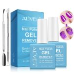 Nail Polish Remover2 Packs  Professional Removes Nail Polish in 35 Minutes for Natural Gel Sculptured Nails Quickly  Easily Not Hurt Nails with 2