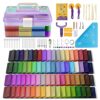 Aestd-ST Polymer Clay 72 Colors, Modeling Clay for Kids, Safe ＆ Non-Toxic Oven Bake Clay with Sculpting Tools, Ideal Gift for Kids and Artists.