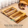 JKGHK Foldable Coffee Tables Rectangle Low TableMinimalist Bamboo End Table Small Dinning TableBedroom Bay Window Side Table Cocktail Desk Tablef