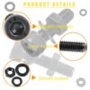 huruirui M2 M3 M4 M5 Nuts and Bolts Washers Assorted Set, Black Hex Socket Head Cap Screws Bolts and Nuts Kit 945pcs, Thread Machine Hex Bolt Set