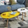 Wood Nesting Coffee TableMinimalist Sofa Side Tables Set Of 2Modern Nesting TableSide End Table For Small SpacesEasy Assemblyfor Living Room Bedr