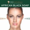 PraNaturals 100 Organic Raw African Black Soap 200g Ethically Sourced and Handcrafted in Ghana For All Skin Types Detoxifying and AntiAgeing All