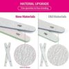 Nail File Teenitor Gel Nail File Set Professional Nail Buffer File Block Natural Manicure File Nail Polisher Washable Double Sided Emery Boards G