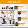 Makeup Organiser 360 Degree Rotating 7 Adjustable Layers Large Capacity Cosmetic Organiser Transparent Make Up Organisers and Storage