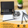 Drawing Pencils for Artists 14 Pcs - 12B – 6H Sketching Pencils Set with Metal case for Drafting, Sketching, Shading, Drawing, Illustrations – Id