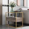 Round Coffee Table Coffee Table Coffee Table for Living Room MidCentury Sofa Side Table with 3 Tier Storage Shelf and 1 Drawer Modern Home Office