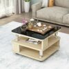 Desks DD Side Table Small Coffee Table In The Living Room Bedroom Bedside Table Balcony Coffee Table 3tier Shelf Glass Table Top Wooden Stand Wor