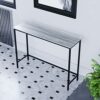 Home Source Hall Table Wood Cream 97 x 76 x 35 cm