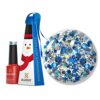 BLUESKY Gel Nail Polish Gel Polish Bauble  Snowmans got Sass Christmas decoration with exclusive 5ml Christmas Gel Polish Colour Red Glitter Requ