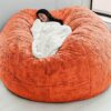 YHNMK Large Bean Bag Chair Cover 5FT6TF7FT Soft Memory Bean Bag Chair with Microsuede Cover Furniture and Accessories for Dorm Room No Filler Bea