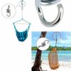 Dulau 4 Pieces Hammock Spring, Heavy Duty Extension Spring Suspension Hook Set, Galvanized Steel Suspension Hook Hanger Extension Spring for Gard