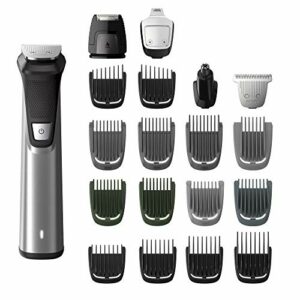 Philips Norelco Multigroomer AllinOne Trimmer Series 7000 23 Piece Mens Grooming Kit Trimmer for Beard Head Body and Face NO BLADE OIL NEEDED MG7