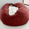 YHNMK Large Bean Bag Chair Cover 5FT6TF7FT Soft Memory Bean Bag Chair with Microsuede Cover Furniture and Accessories for Dorm Room No Filler Bea