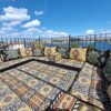 U Shaped Arabic Floor Sofa Set Black Floor Cushions Balcony Patio Sofas Pallet Sofa Ethnic Sofa Moroccan Sofas Sectional SofasPouffs U Sofa Full