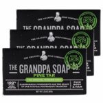 Grandpas Pine Tar Bar Soap 3.25 Ounce Pack of 3