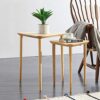 Small Household Table Outdoor Willow Nesting Side Table Simple Creative Triangle Coffee Table Small MultiFunction Plant Stand for Balcony Living