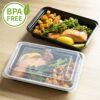 [10 Pack] 1 Compartment BPA Free Reusable Meal Prep Containers - Plastic Food Storage Trays with Airtight Lids - Microwavable, Freezer and Dishwa
