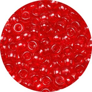 Eppingwin Beads and Bead assortments (1000 Pony Beads-red Transparent)…