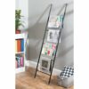iDesign Towel Holder Ladder, Modern Towel Rack with Five Bars Made of Durable Metal, Practical Bathroom Accessory for Hand Towels or Bath Towels,