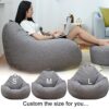Highdi Bean Bag No Filler Gaming Beanbag Chair Cover for Adult Kids Without Filling Highback Comfortable Lazy Sofa Beanbag Soft Toy Storage Bean