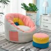 LDIW Bean Bag Chair Cover No Filler for Kids and Adults Premium Cotton Canvas sofa with Zipper Sack Bean Bag Memory Foam Beanbag Replacement Cove
