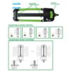 YESTAR Garden Sprinkler, Lawn Sprinkler for Watering Areas of 344 m²（3702 Sq. Ft.）, Oscillation Sprinkler with 17 Hose Nozzle and 180 Rotating Ad