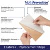 POWERFUL CLOTHES MOTH TRAP 6x Replacement Strips | For MothPrevention Clothes Moth Traps | Odor-free & Natural | Best Catch-Rate for Clothes Moth