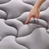 SLEEP ZONE Cooling Mattress Topper King Size Mattress Pad, Quilted Fitted Mattress Cover, Machine Washable, Soft Fluffy Down Alternative, Deep Po