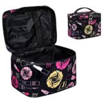 Focenat Makeup Bag Portable Waterproof Travel Cosmetic Bag for Women Large Capacity Makeup Organiser Bag Travel Makeup CaseCosmetic Cases Makeup