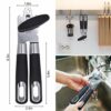 Navani Stainless Steel Can Opener Manual That Work Comes with 2 Additional Smooth Edge Tin Opener Replacement Blades and Also an Ergonomically Ja