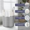 Cotton Rope Laundry Basket, Viwril Large Woven Laundry Storage Basket Dirty Clothes Hamper Tall Woven Baby Nursery Organiser with Handle for Diap