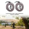 HIKS Products Pack of 2 Conversion/Extension Rope, Fully Adjustable Ideal for Hanging a Swing from a Tree Branch