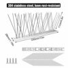 Fuuner Bird Spikes for Pigeons,15pcs 304 Stainless Steel bird deterrent spikes,for Fence Wall Spikes Garden Security Anti Climb,Small Birds scare