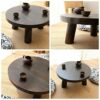 WYKDL Retro Coffee Table Mid Century Modern Coffee Table with for Living Room Vintage Coffee Table Cocktail Table TV Table Sofa Table Easy Assemb
