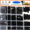 huruirui M2 M3 M4 M5 Nuts and Bolts Washers Assorted Set, Black Hex Socket Head Cap Screws Bolts and Nuts Kit 945pcs, Thread Machine Hex Bolt Set