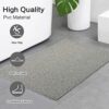 Loofah Shower Mat for Inside Shower Non Slip Anti Mould PVC Bath Mat for Bathroom Wet Shower Areas (40 x 60 cm, grey)
