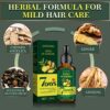 Ginger hair care essential oil can improve womens damaged hairs dryness breakage and bifurcation and the nutrient solution needs no washing 30ml.