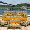 Yellow Sofa Cushions Arabic Majlis Arabic Floor Couch Reading Loveseat 84 Thickness Moroccan Floor Seating Set Moroccan Home Decor Cushion Sofa F