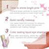 Liquid Glitter Eyeshadow  Eyeliner Pen Highly Pigmented Shimmer Eyeshadow Long Lasting Waterproof QuickDrying Metallic Gloss Sparkling Eye Shadow