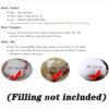 IJNBHU Large Bean Bag ChairGiant FoamFilled Furniture Machine Washable CoversBig Round Soft Fluffy Faux Fur BeanBag Lazy Sofa Bed Cover Giant Fur