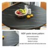 Table and Chairs Dining Set Farmhouse Style Simple Table and Chair Set Modern Living Room Table and Chair Combination Home Kitchen Solid Wood Din