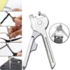 6-in-1 Multi-Functional Keychain Multi-Tool, Portable Multifunctional Foldable Mini Bottle Opener Screwdriver Tool, Multifunctional Keychain Tool