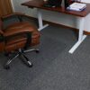HOMEK Chair Mat for Carpeted Floors, 75x120cm (30" x 48") Transparent Office Floor Mats for Low Pile Carpet Floors