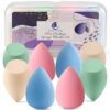 Makeup Sponge Blender Start Makers 8Pcs Makeup Blender Beauty Foundation Sponge Set Concealer Sponge for Flawless Coverage Sponges for Liquid Fou